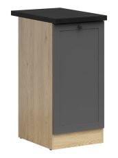 Donji ormarić Junona Line lijevi 40 cm (radna ploča) - hrast bernstein/grafit