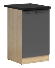 Donji ormarić Junona Line lijevi 50 cm (radna ploča) - hrast bernstein/grafit