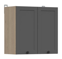 Gornji ormarić Junona Line 60 cm - hrast bernstein/grafit