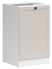 Donji ormarić Junona Line lijevi 50 cm (bez radne ploče) - bijela/uni kašmir