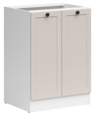 Donji ormarić Junona Line 60 cm (bez radne ploče) - bijela/uni kašmir