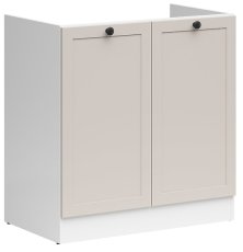 Ormarić za sudoper Junona Line 80 cm - (bez radne ploče) - bijela/uni kašmir