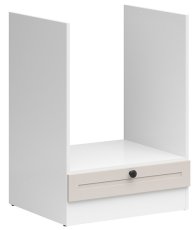 Donji ormarić za ugradbenu pećnicu Junona Line 60 cm (bez radne ploče) - bijela/uni kašmir
