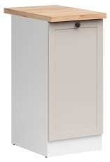 Donji ormarić Junona Line desni 40 cm (radna ploča) - bijela/uni kašmir