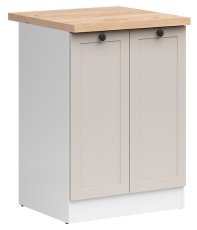 Donji ormarić Junona Line 60 cm (radna ploča) - bijela/uni kašmir