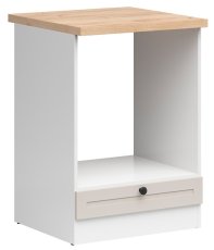 Donji ormarić za ugradbenu pećnicu Junona Line 60 cm (radna ploča) - bijela/uni kašmir