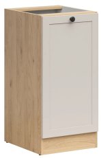 Donji ormarić Junona Line lijevi 40 cm (bez radne ploče) - hrast bernstein/uni kašmir