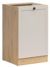 Donji ormarić Junona Line lijevi 50 cm (bez radne ploče) - hrast bernstein/uni kašmir