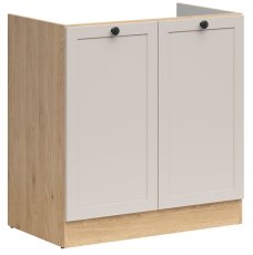 Ormarić za sudoper Junona Line 80 cm - hrast bernstein/uni kašmir