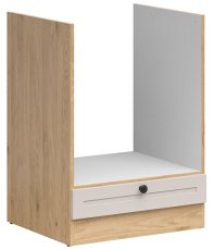 Donji ormarić za ugradbenu pećnicu Junona Line 60 cm (bez radne ploče) - hrast bernstein/uni kašmir