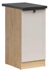 Donji ormarić Junona Line lijevi 40 cm (radna ploča) - hrast bernstein/uni kašmir