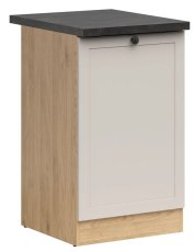 Donji ormarić Junona Line lijevi 50 cm (radna ploča) - hrast bernstein/uni kašmir