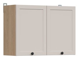 Gornji ormarić Junona Line 80 cm - hrast bernstein/uni kašmir