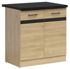 Donji ormarić Junona Line 80 cm (radna ploča) - hrast bernstein