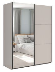 Ormar s kliznim vratima i ogledalom 183 cm Tetrix - kašmir