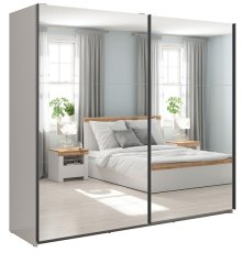 Ormar s kliznim zrcalnim vratima Tetrix 220 cm - kašmir