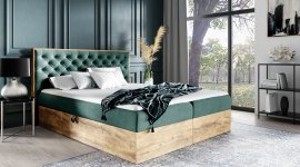 Meble Gruška - Boxspring krevet Wood3 - 180x200 cm - Aspen 05