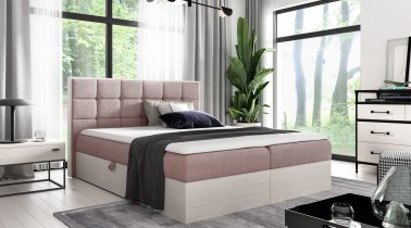 Meble Gruška - Boxspring krevet Wood 1 - 160x200 cm - norveška tikovina