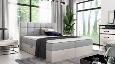 Meble Gruška - Boxspring krevet Wood 1 - 160x200 cm - norveška tikovina