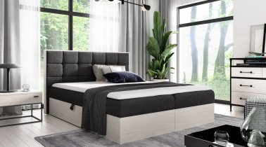 Meble Gruška - Boxspring krevet Wood 1 - 160x200 cm - norveška tikovina