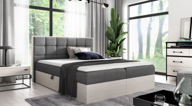 Meble Gruška - Boxspring krevet Wood 1 - 160x200 cm - norveška tikovina