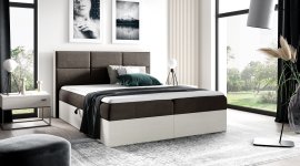 Boxspring krevet Wood 2 - 180x200 cm - norveška tikovina