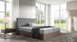 Boxspring krevet Wood 6 - tamni hrast