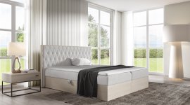 Boxspring krevet Wood 6 - 120x200 cm - norveška tikovina