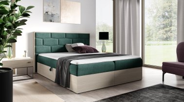 Meble Gruška - Boxspring krevet Wood 9 - 180x200 cm - norveška tikovina