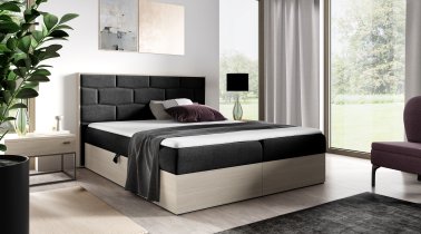 Meble Gruška - Boxspring krevet Wood 9 - 180x200 cm - norveška tikovina