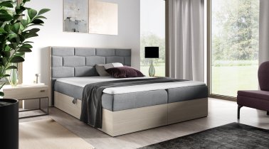 Meble Gruška - Boxspring krevet Wood 9 - 180x200 cm - norveška tikovina