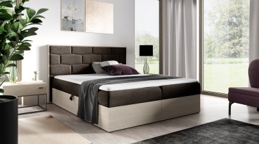Meble Gruška - Boxspring krevet Wood 9 - 180x200 cm - norveška tikovina