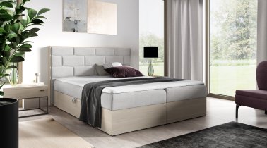 Meble Gruška - Boxspring krevet Wood 9 - 180x200 cm - norveška tikovina