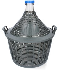 Balonska boca s uskim vratom u košari 10L - VET10