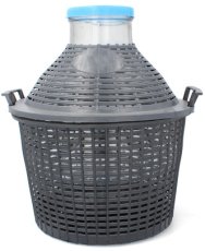 Balonska boca sa širokim vratom u košari 10L - VET10S