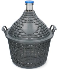 Balonska boca s uskim vratom u košari 15L - VET15