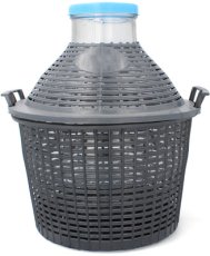 Balonska boca s uskim vratom u košari 5L - VET5S