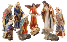 Komplet božićnih figurica 31 cm 11 komada - LIG3105