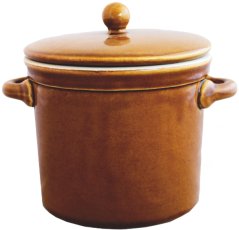 Keramički lonac s poklopcem 1L - RUI3149