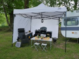 Komercijalni i vrtni šator 3x3m - bijela - NAM7465