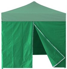 Šator s vratima i patentnim zatvaračem 3x3m - zelenaa - NAM7779