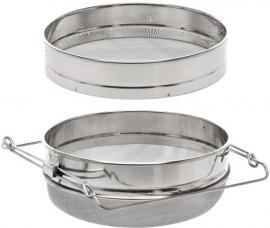 Dvodijelno inox sito za med, 24cm - BEE5740