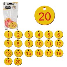 Set 20 brojeva za košnice (1–20), pakiranje 24 kompleta - BEE2847