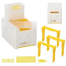 Parna košnica 3-okvirna s hranilicom stiroporna - BEE3806