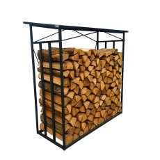 Metalni stalak s poklopcem za drva - GWI6332