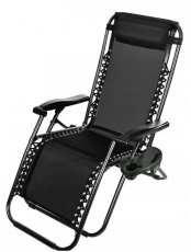 Vrtna ležaljka - crna - LEZ5934