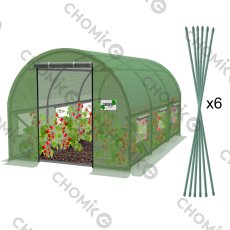 Vrtni plastenik 3x2x2 m - zelen - 3 segmenta - TUN5552