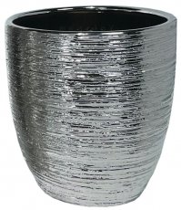 Vrtna ukrasna tegla 20cm - srebrna - ELI2241