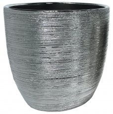 Vrtna ukrasna tegla 30cm - srebrna - ELI2227