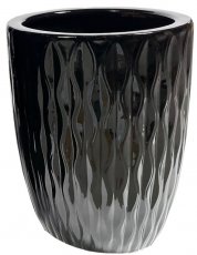 Vrtna ukrasna tegla 24,5cm - crna - ELI2456
